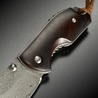 折りたたみナイフ ダマスカス鋼 ライナーロック式 ポケットナイフ