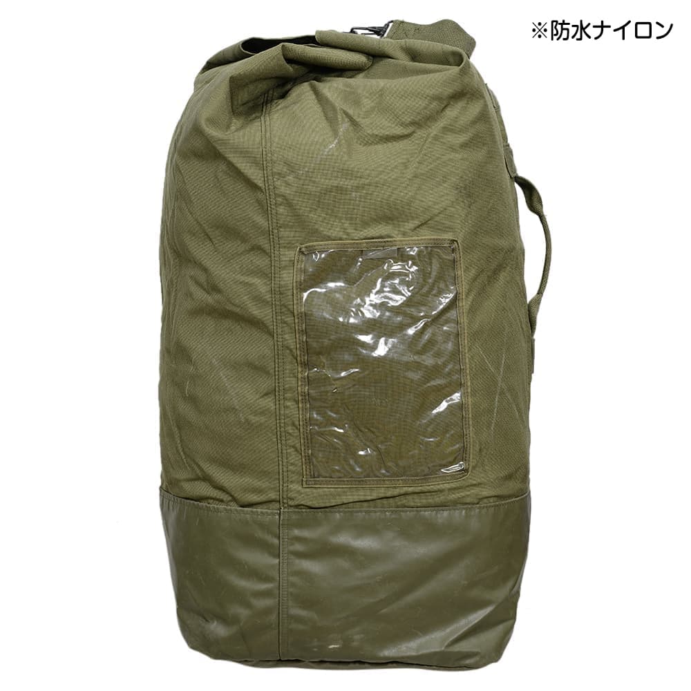 オーストリア軍放出品 ダッフルバッグ 約80L ストラップ2本 ナイロン