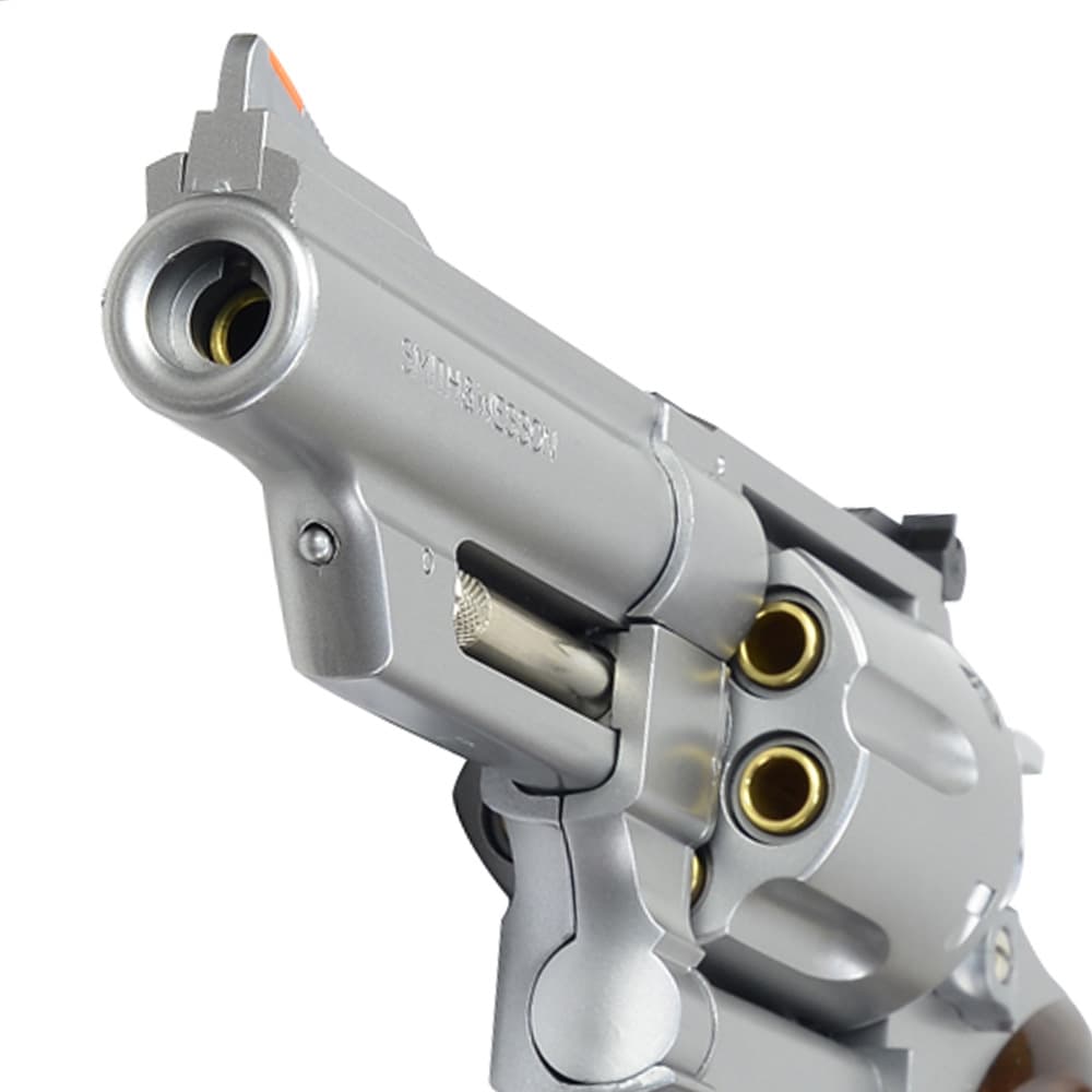 クラウン　S&WM６２９　プラスチック製ガスガンASGK CROWN MODEL ガスガン S&W M629 シルバー 4インチ | ミリタリー