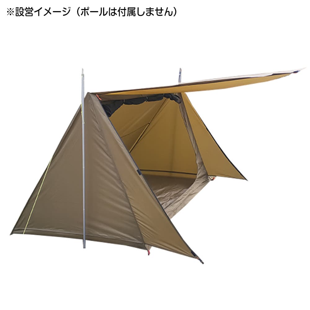 ミリタリーショップ レプマート / パップテント 軍幕 ポリエステル製 ペグ&固定用ロープ付き