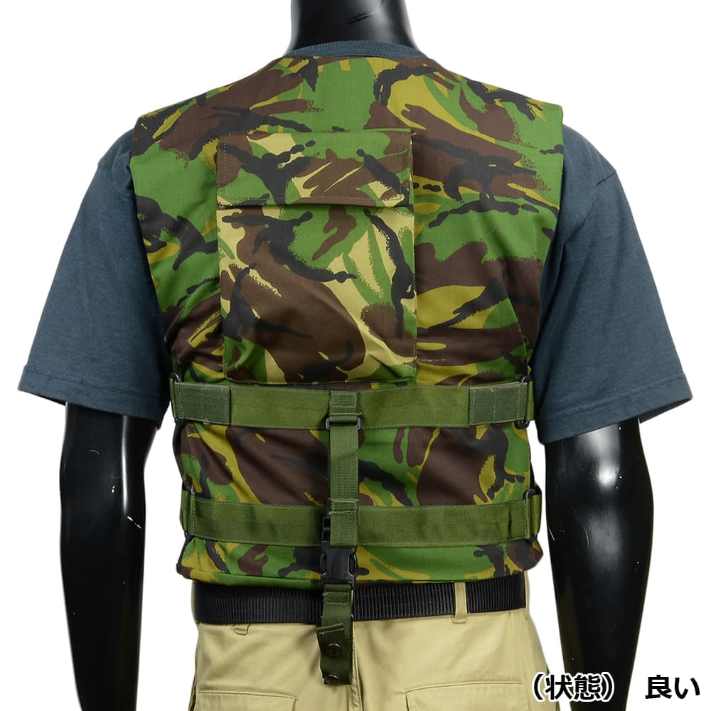 イギリス軍放出品 ボディアーマー 陸軍 ベルクロ式 背部ポケット付き