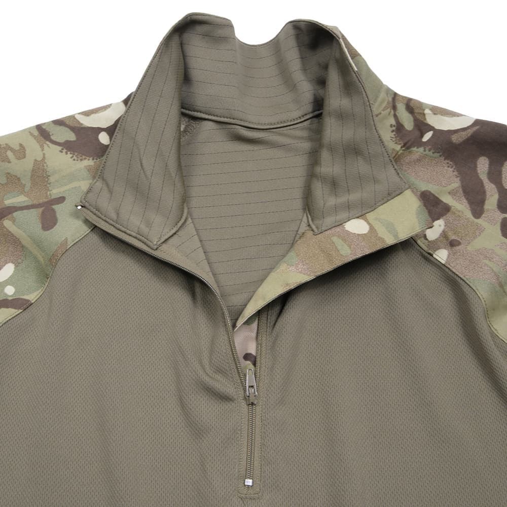 イギリス軍放出品 コンバットシャツ MTP迷彩 UBACS ジッパー付き