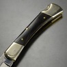 ハンドメイド 折りたたみナイフ ロックバック式 ステンレス製 クリップポイント