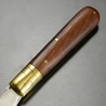 ハンドメイド 折りたたみナイフ 木製ハンドル 真鍮製ボルスター