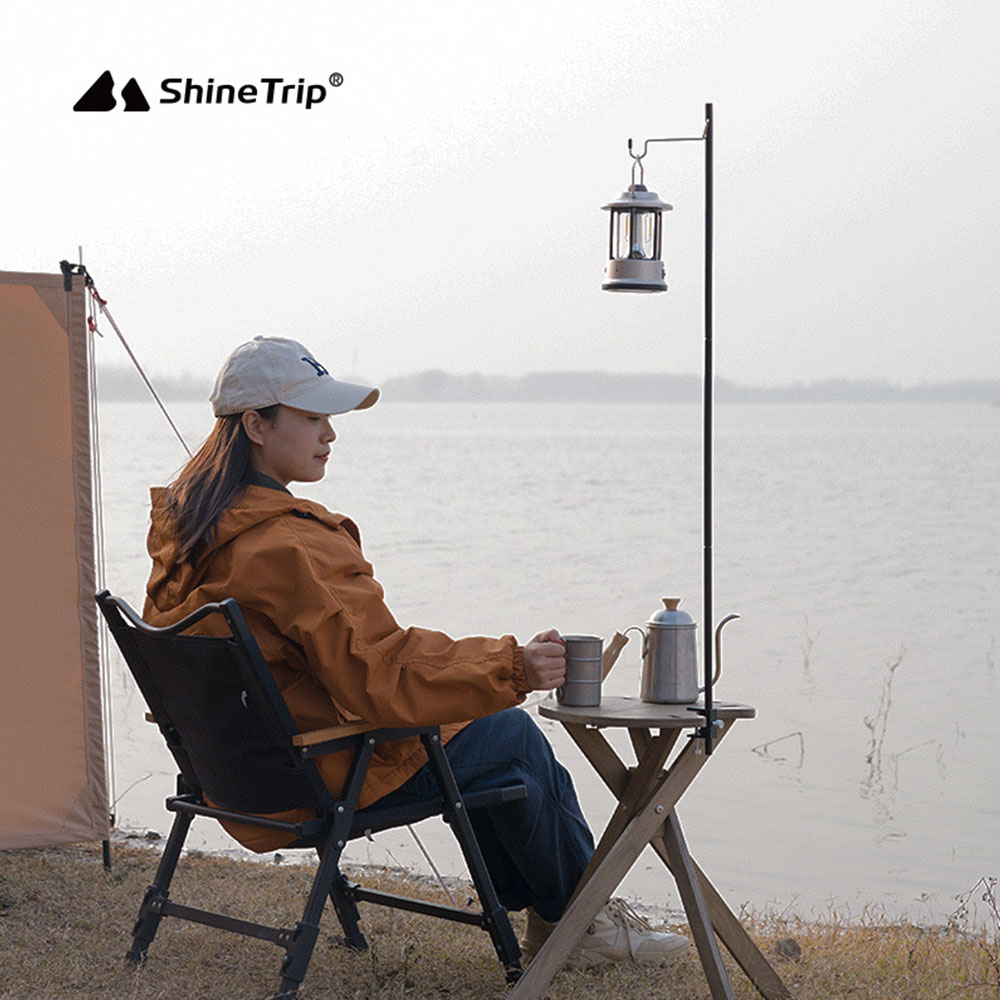 Shine Trip ランタンスタンド 折り畳み型 アルミ製 | ミリタリー
