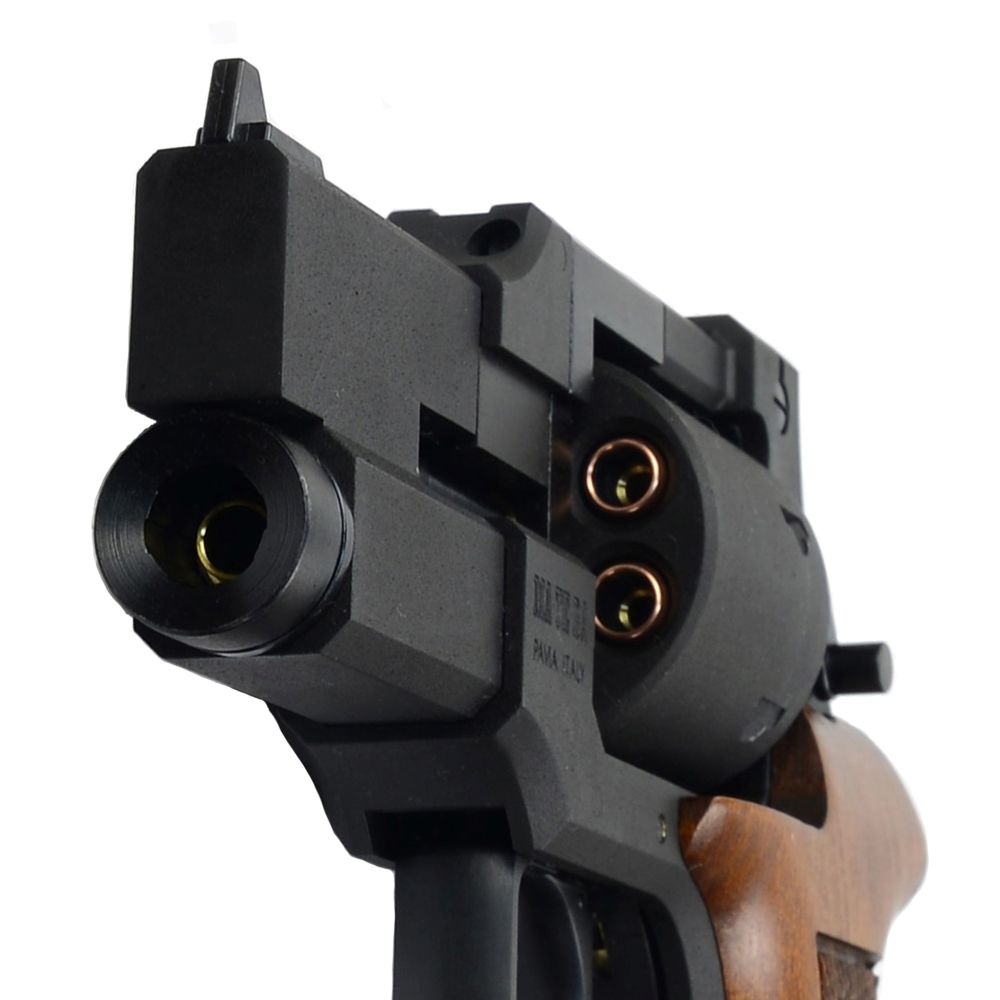 Marushin ガスガン MATEBA マテバ 3インチ ブラックHW 木製ショート