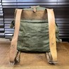 ルーマニア軍放出品 バックパック ODカラー コットンキャンバス/革