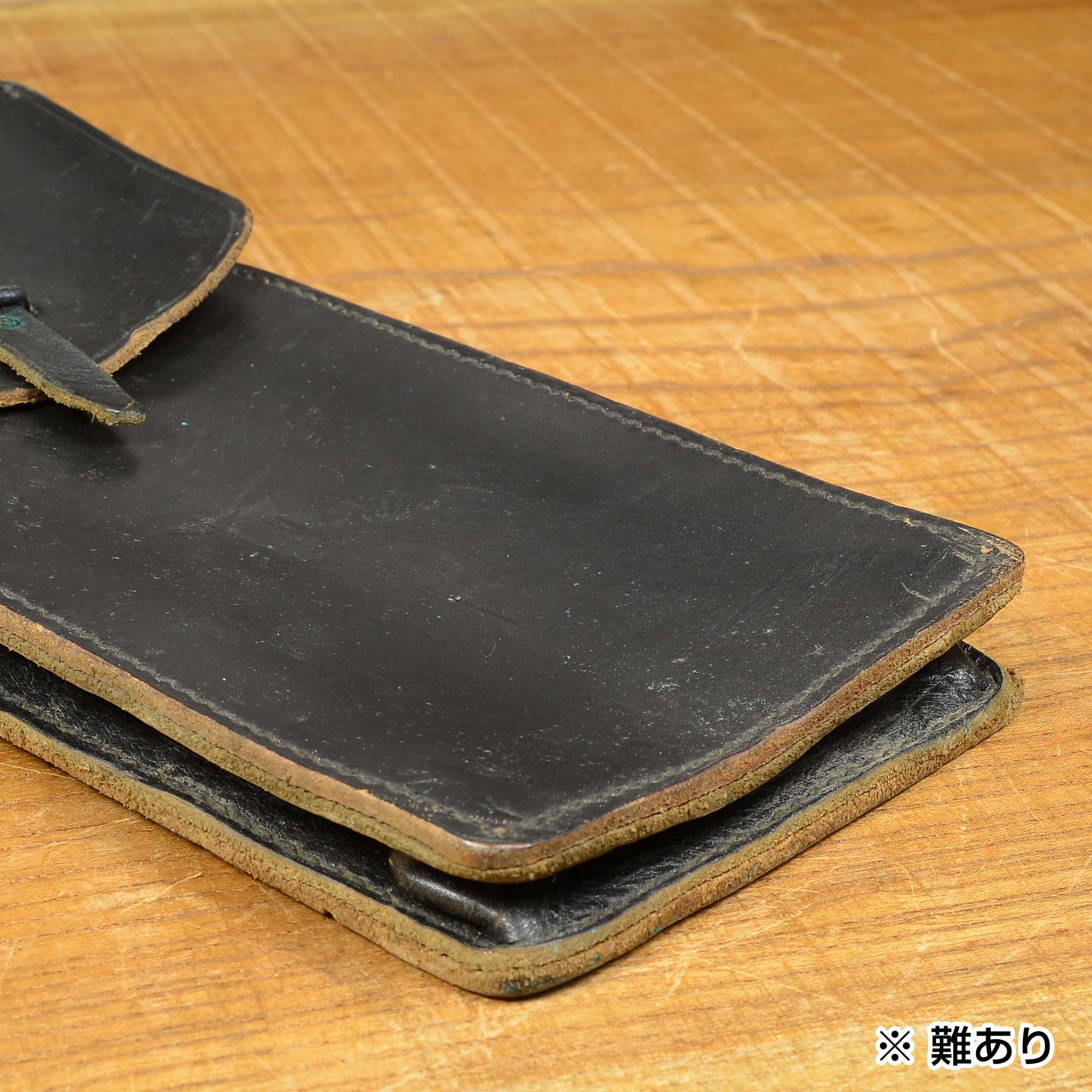 フランス軍放出品 マガジンポーチ MAT49 32発マガジン用 レザー製