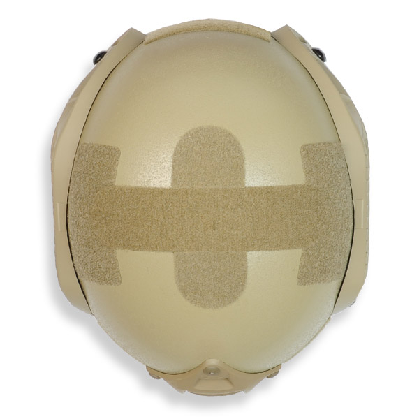 タクティカルヘルメット MICH2001タイプ レールマウント付 梨地