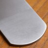 チタン製 ドッグタグ 厚さ2mm チェーン付 ツヤ無し