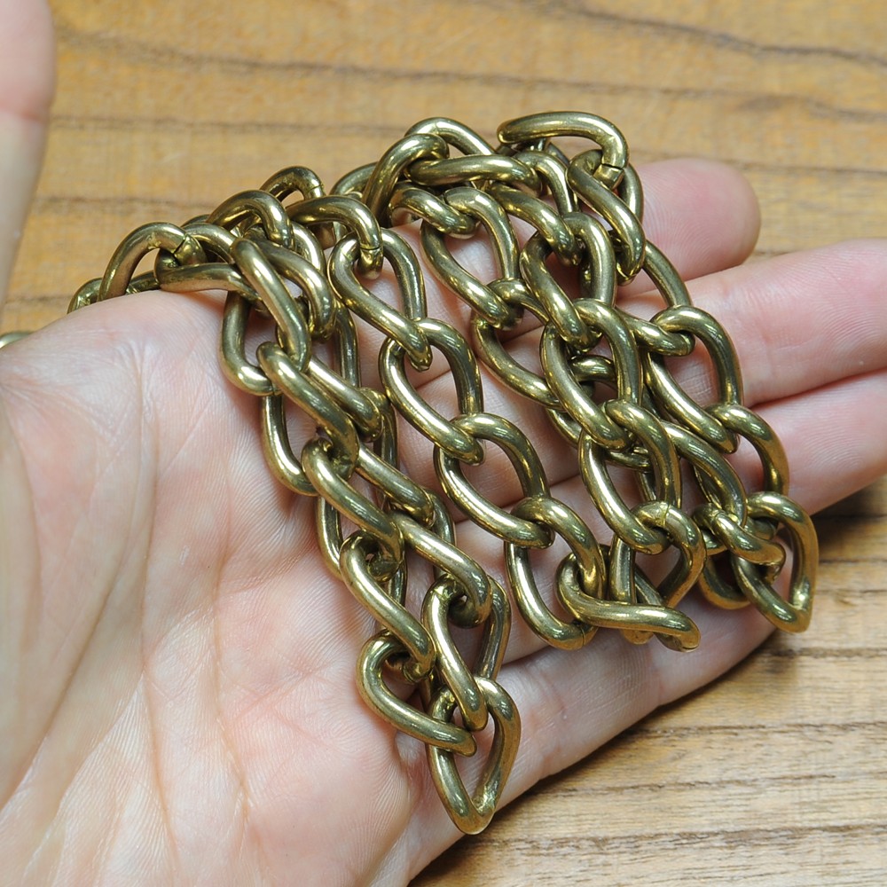 ミリタリーショップ レプマート ツイストチェーン 真鍮製 クラフトパーツ 10cm