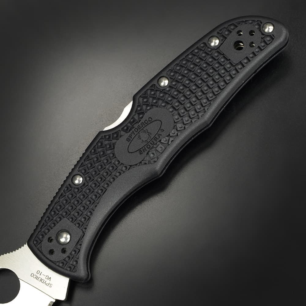 Spyderco 折りたたみナイフ Endura 4 ワーンクリフ VG-10鋼 C10FPWCBK 