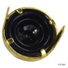 ラウンドスタッズ ハンドクラフト材 ストーン付 12mm ブラック