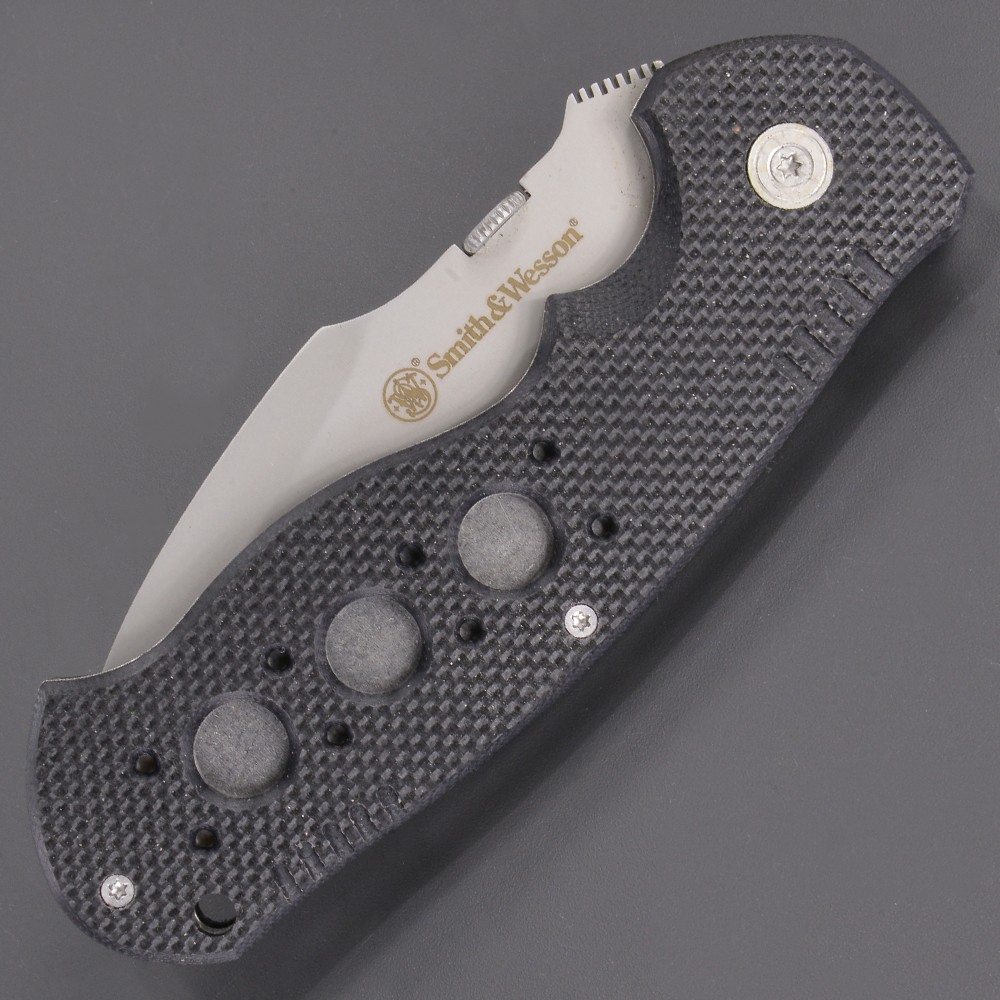 S&W 折りたたみナイフ SW601 直刃 ビーズブラスト加工 | ミリタリー