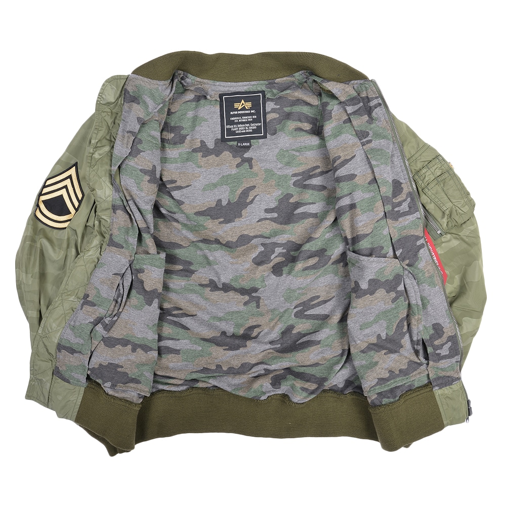 ALPHA INDUSTRIES MA-1ジャケット 迷彩柄 alpha industries MA-1