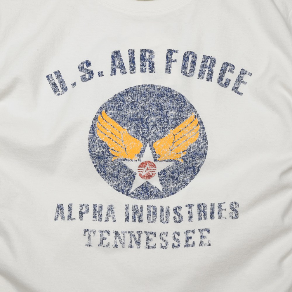 ALPHA 半袖Tシャツ ロゴ AIR FORCE TC1041 | ミリタリーショップ
