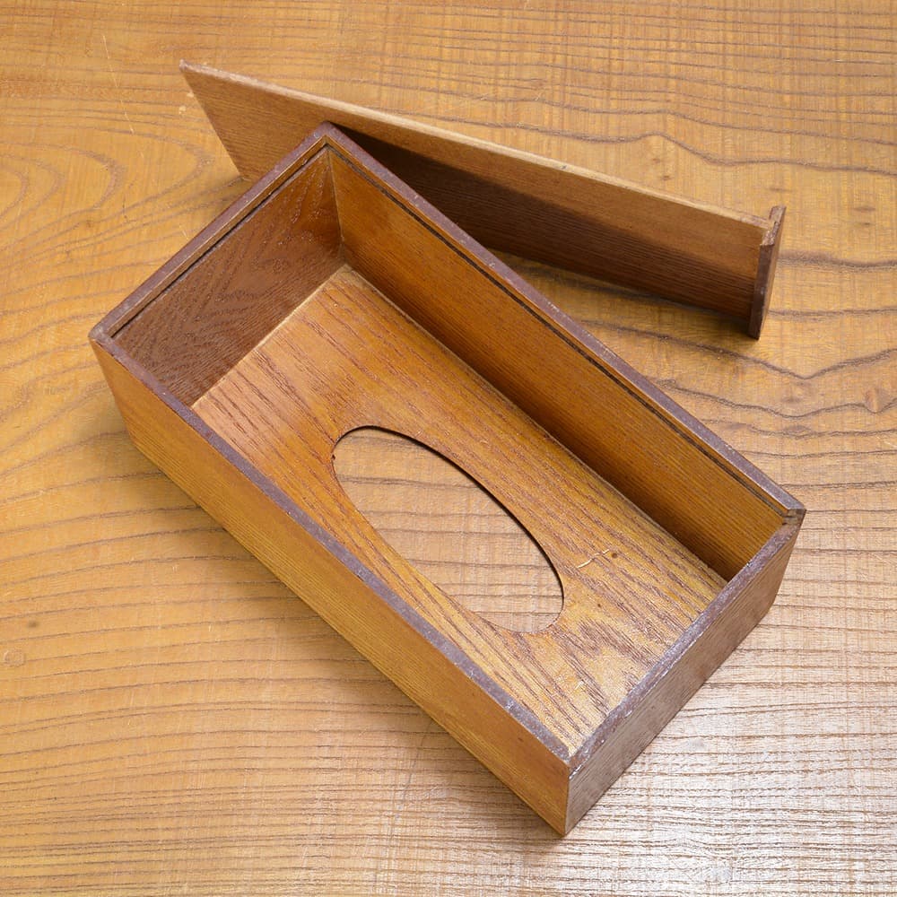 木製　ティッシュケース