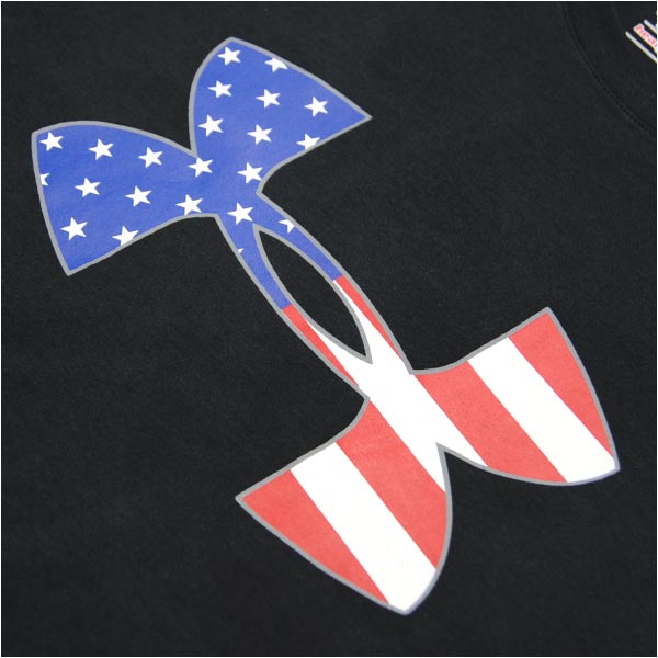 ミリタリーショップ レプマート Gwセール アンダーアーマー Tシャツ 半袖 ヒートギア 星条旗ロゴ
