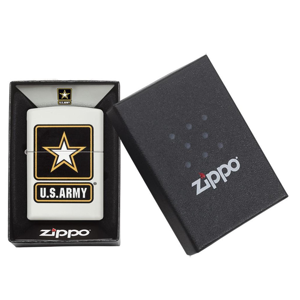 ミリタリーショップ レプマート / ZIPPO マットホワイト 29389 U.S. ARMY