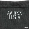 AVIREX Tシャツ 長袖 Uネック 無地 デイリー