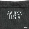 AVIREX Tシャツ 長袖 Vネック 無地 デイリー