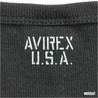 AVIREX Tシャツ 長袖 ヘンリーネック 無地 デイリー