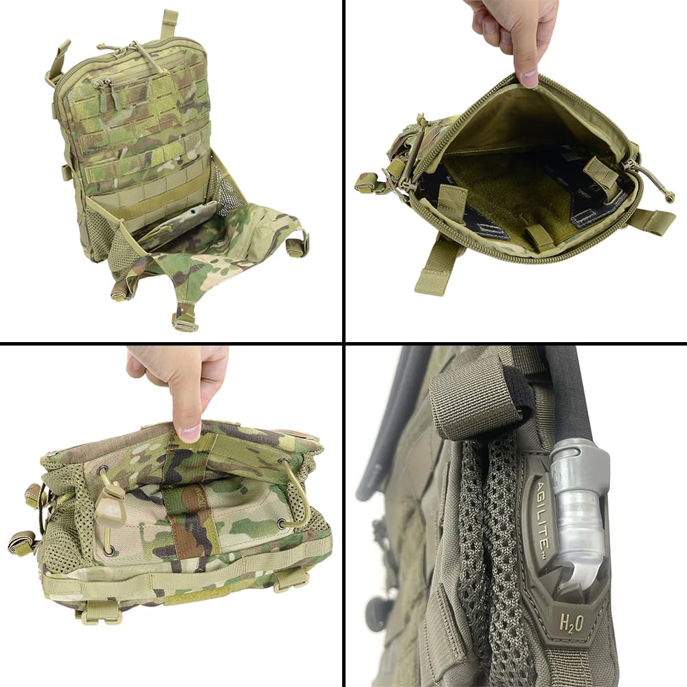 AGILITE アサルトバックパネル MICRO MAP ヘルメット収納 プレキャリ用