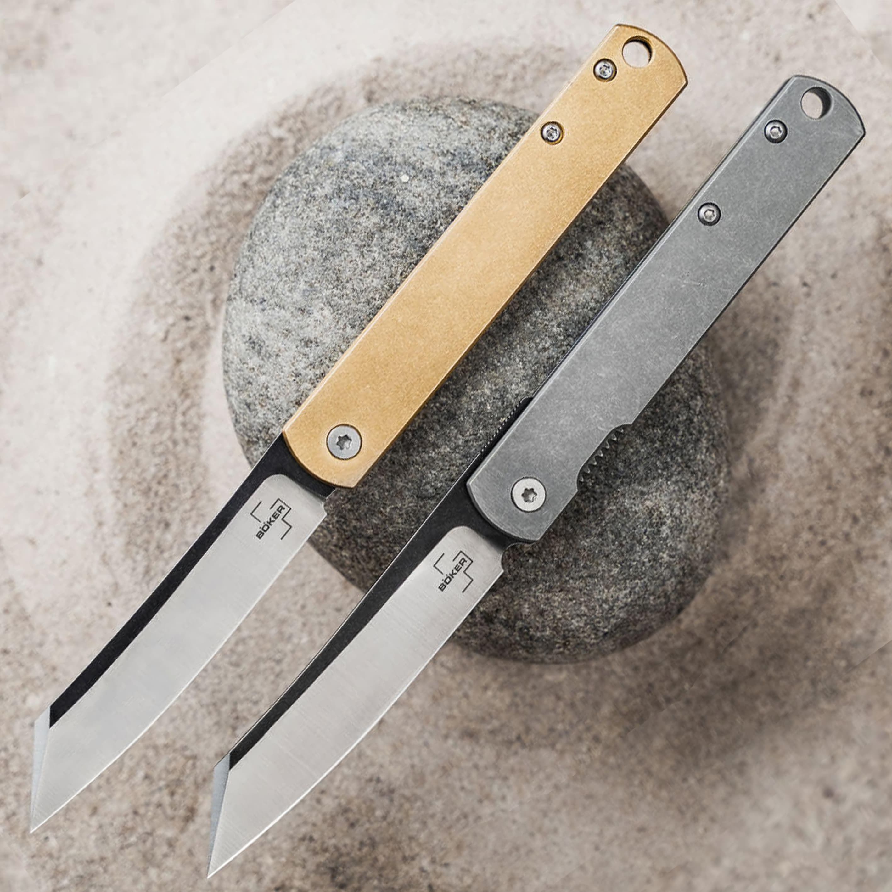 Boker Plus 折りたたみナイフ Zenshin-42 真鍮 01BO369 | ミリタリー