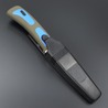 Rite EDGE ダイバーナイフ 樹脂製シース&ラバーストラップ付き ブルー 210424-BL