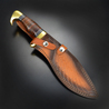 Damascus ククリナイフ ダマスカス鋼 レザーシース付き DM1232