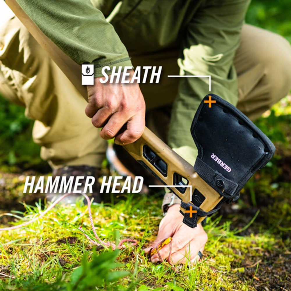 GERBER 斧 Bushcraft Axe Cybr パラコード内蔵 シース付属 コヨーテ