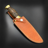 MARBLES ボウイナイフ  Stacked Leather Hunter 積層革ハンドル レザーシース付き MR556