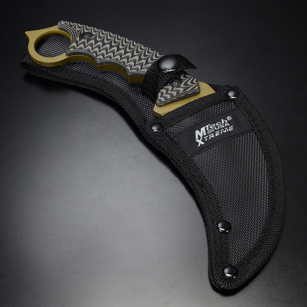 MTech Xtreme カランビットナイフ G-10ハンドル MX-8140BN