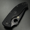 Spyderco 折りたたみナイフ Tenacious ライトウェイト 半波刃 オールブラック C122PSBBK
