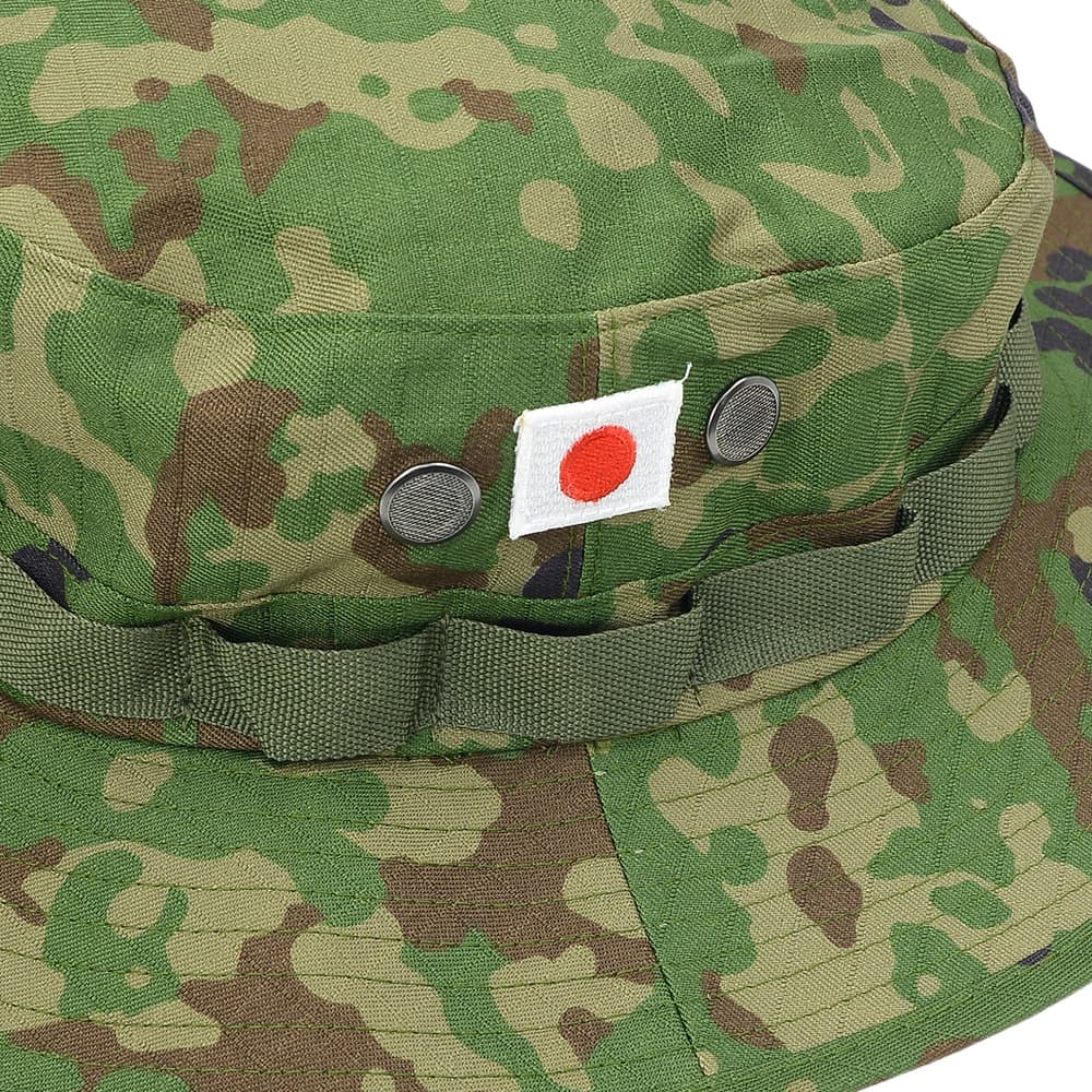 自衛隊グッズ ブーニーハット 陸自迷彩 日の丸パッチ付き CAH002