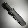 KA-BAR ハンティングナイフ 1214 ハイカーボン鋼 半波刃 樹脂製シース付き