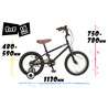 【直送 代引き不可】 OTOMO キッズBMX  ALTAGE AKB-005 16インチ ブルー 46682