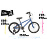 【直送 代引き不可】 OTOMO キッズBMX  ALTAGE AKB-006 18インチ レッド 46685