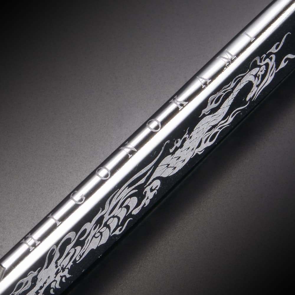 肥後守定 和式ナイフ 折りたたみ 龍舞 刻印塗り [ シルバー ][ra02861] 肥後守定 和式ナイフ 折りたたみ 龍舞 刻印塗り | ミリタリーショップ