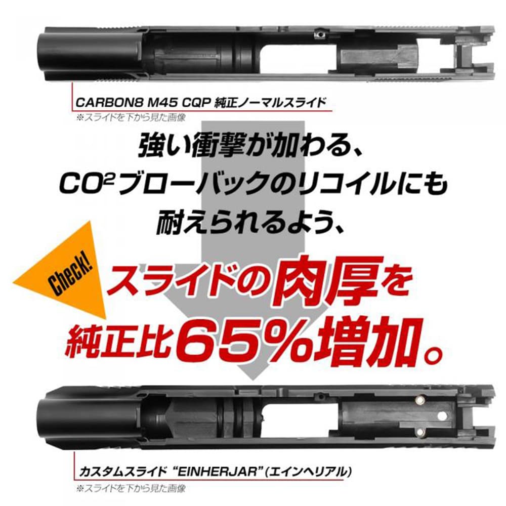 ミリタリーショップ レプマート / LayLax カスタムスライド エインヘリアル Carbon8 M45用 TANカラー