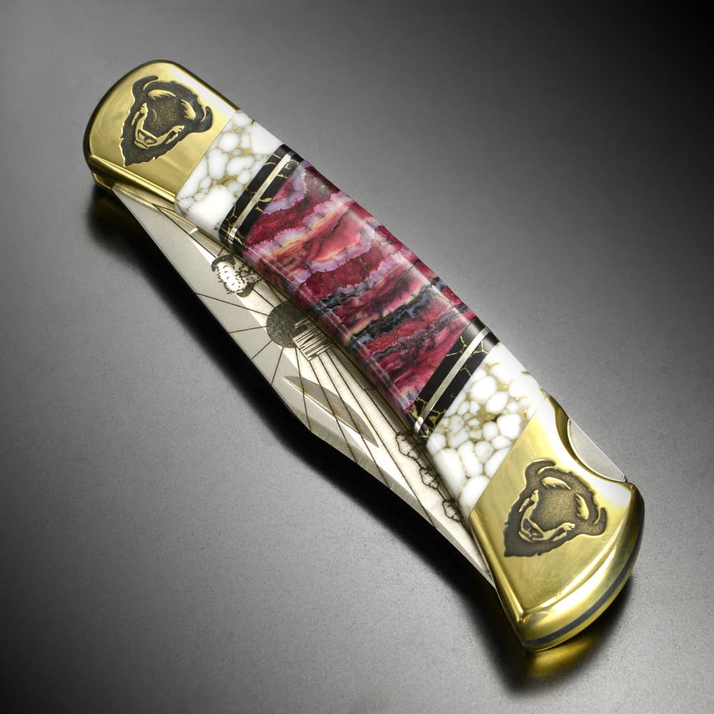 BUCK 折りたたみナイフ 112 限定品 イエローホースカスタム