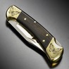 BUCK 折りたたみナイフ 112 限定品 イエローホースカスタム バタフライ刻印