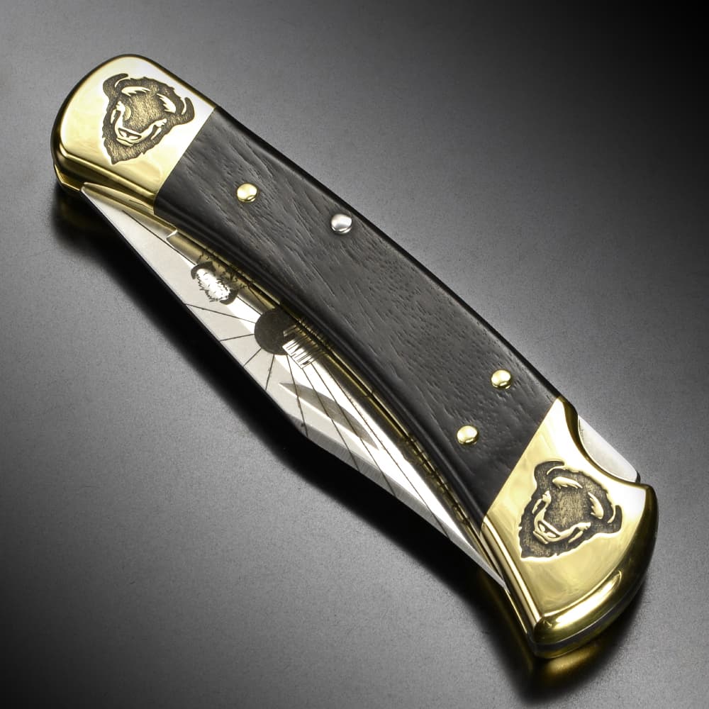 BUCK 折りたたみナイフ 110 限定品 イエローホースカスタム