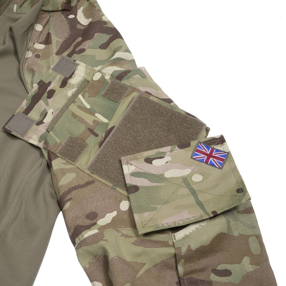 【実物】イギリス軍 コンバットシャツ MTP迷彩 UBACSメディック（衛生兵） イギリス軍放出品 コンバットシャツ MTP迷彩 UBACS ジッパー付き