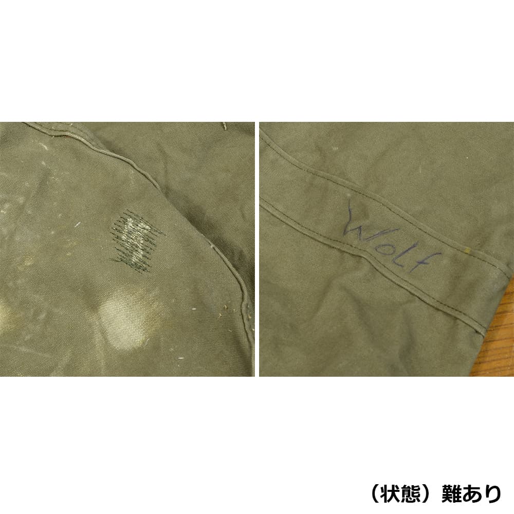 ドイツ軍放出品 ダッフルバッグ OD キャンバス生地 | ミリタリー