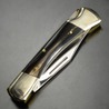 ハンドメイド 折りたたみナイフ ハンドル ロックバック式 ホーンハンドル