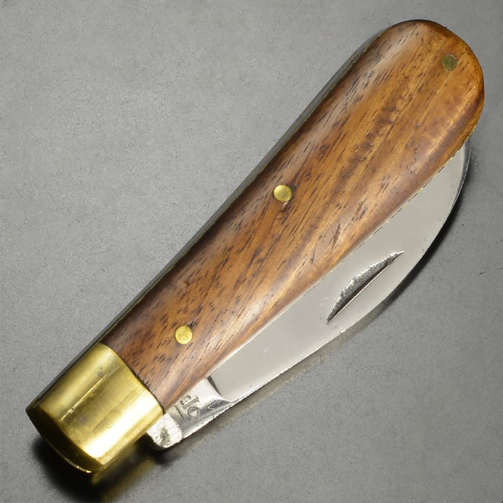 ハンドメイド 折りたたみナイフ 木製ハンドル Sheep foot | ミリタリー