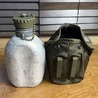 オーストリア軍放出品 キャンティーン 水筒 ポーチ付き ベルトクリップ対応 ベルトフック付