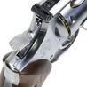 Marushin ガスガン M629 Classic シルバーABS ハーフチェッカー木製グリップ 8インチ 012529