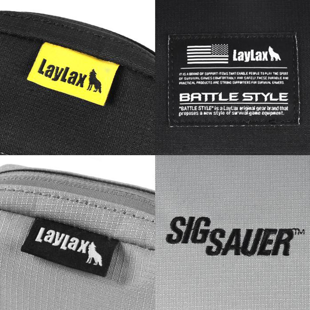 LayLax ポーチ CO2キャリーケース Battle Style クッション付 ブラック